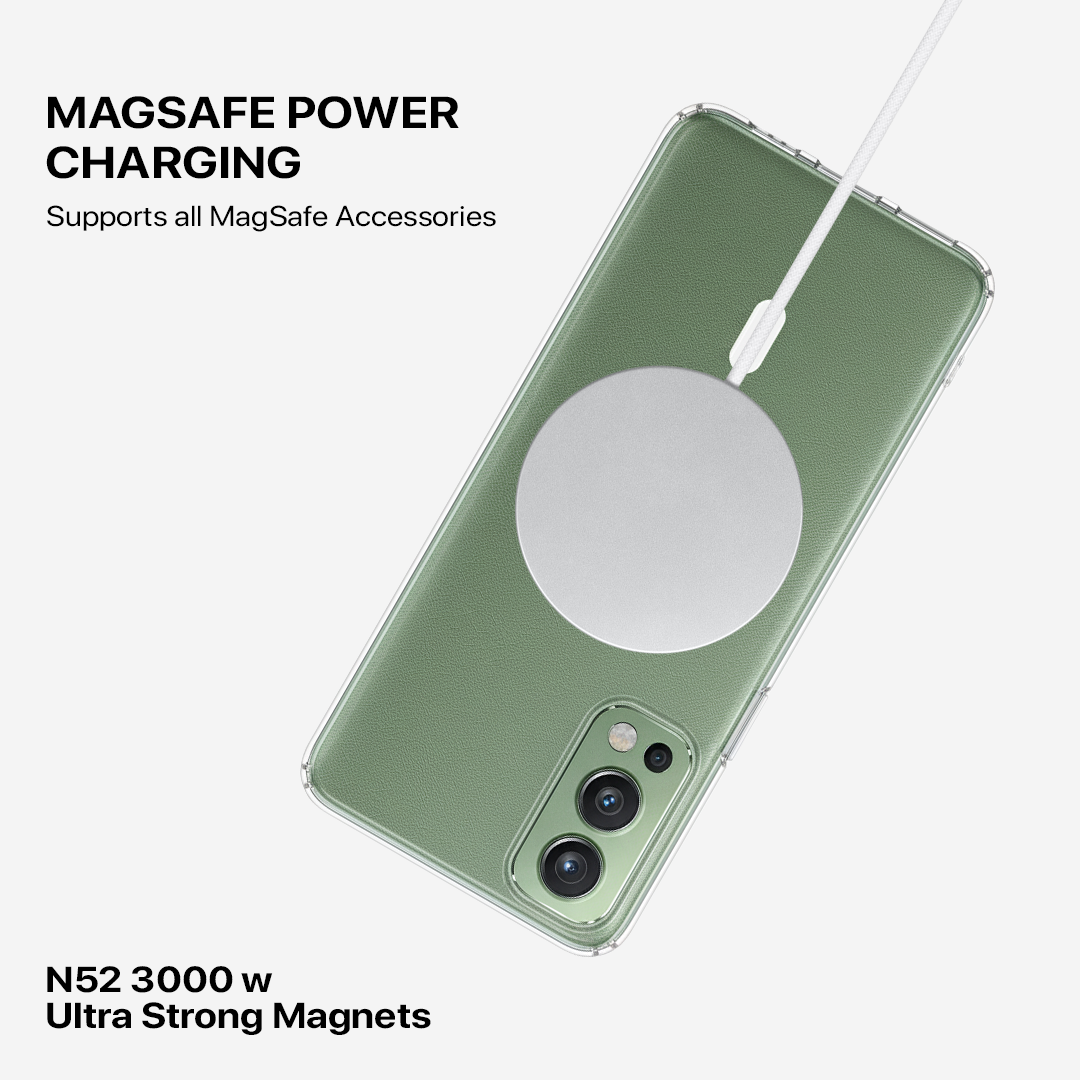 Anti Yellow Magsafe Clear Transparent Case - One Plus Nord 2