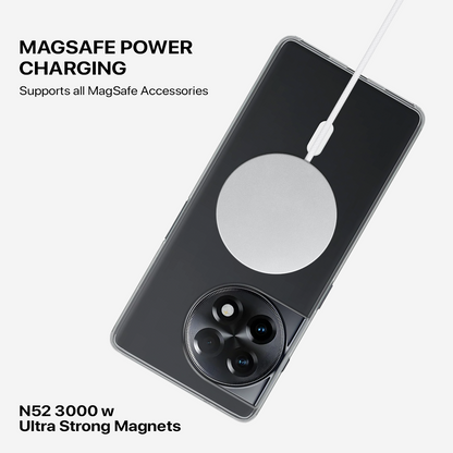 Anti Yellow Magsafe Clear Transparent Case - One Plus 12