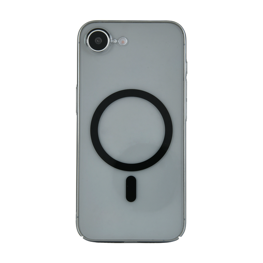 Anti Yellow Magsafe Clear Case - Iphone 16e (CRYSTAL Black TITANIUM)