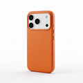 Signature Leather Magsafe Case - Iphone 17 Pro ( Ember Orange)