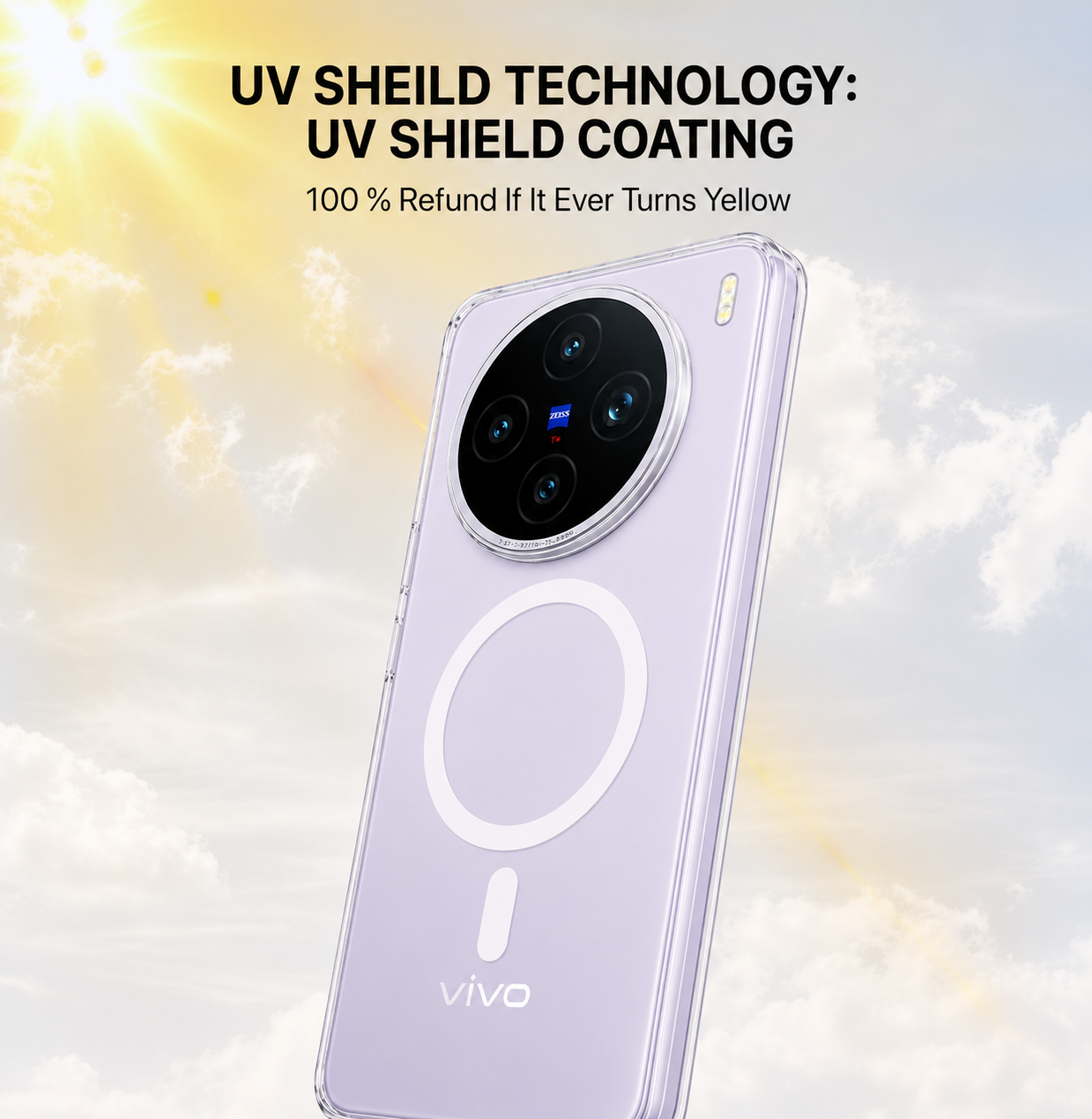 Anti Yellow Magsafe Clear Case - VIVO X200T