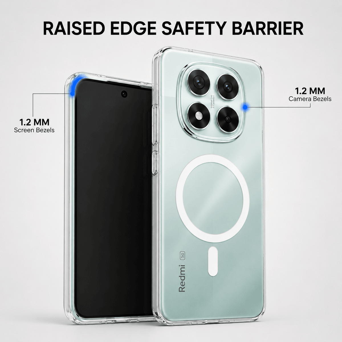 Anti Yellow Magsafe Clear Case - REDMI NOTE 14 PRO
