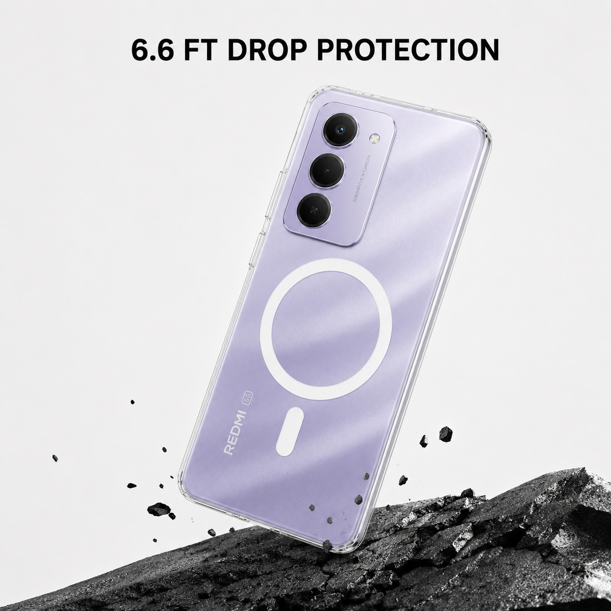 Anti Yellow Magsafe Clear Case - REDMI 15