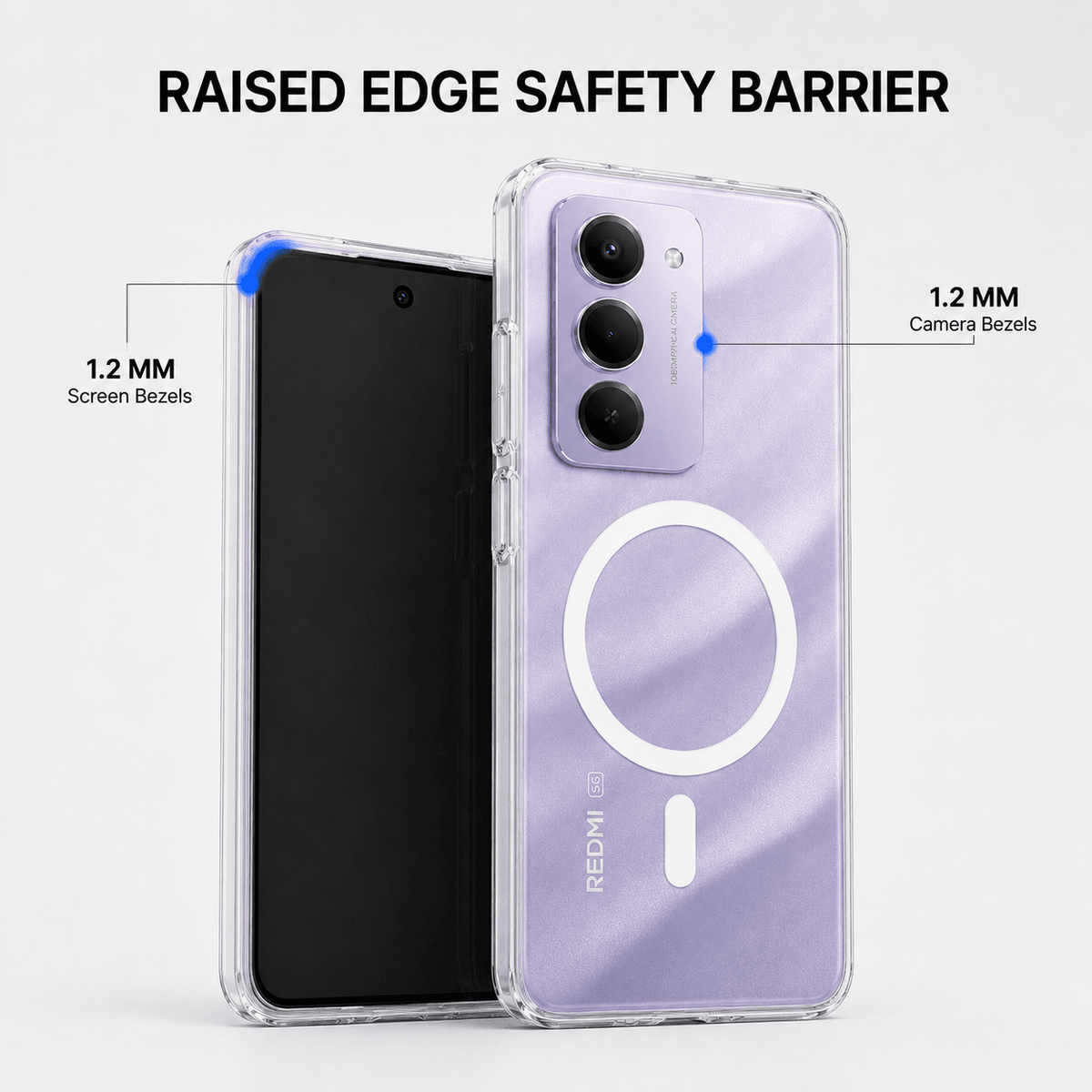 Anti Yellow Magsafe Clear Case - REDMI 15