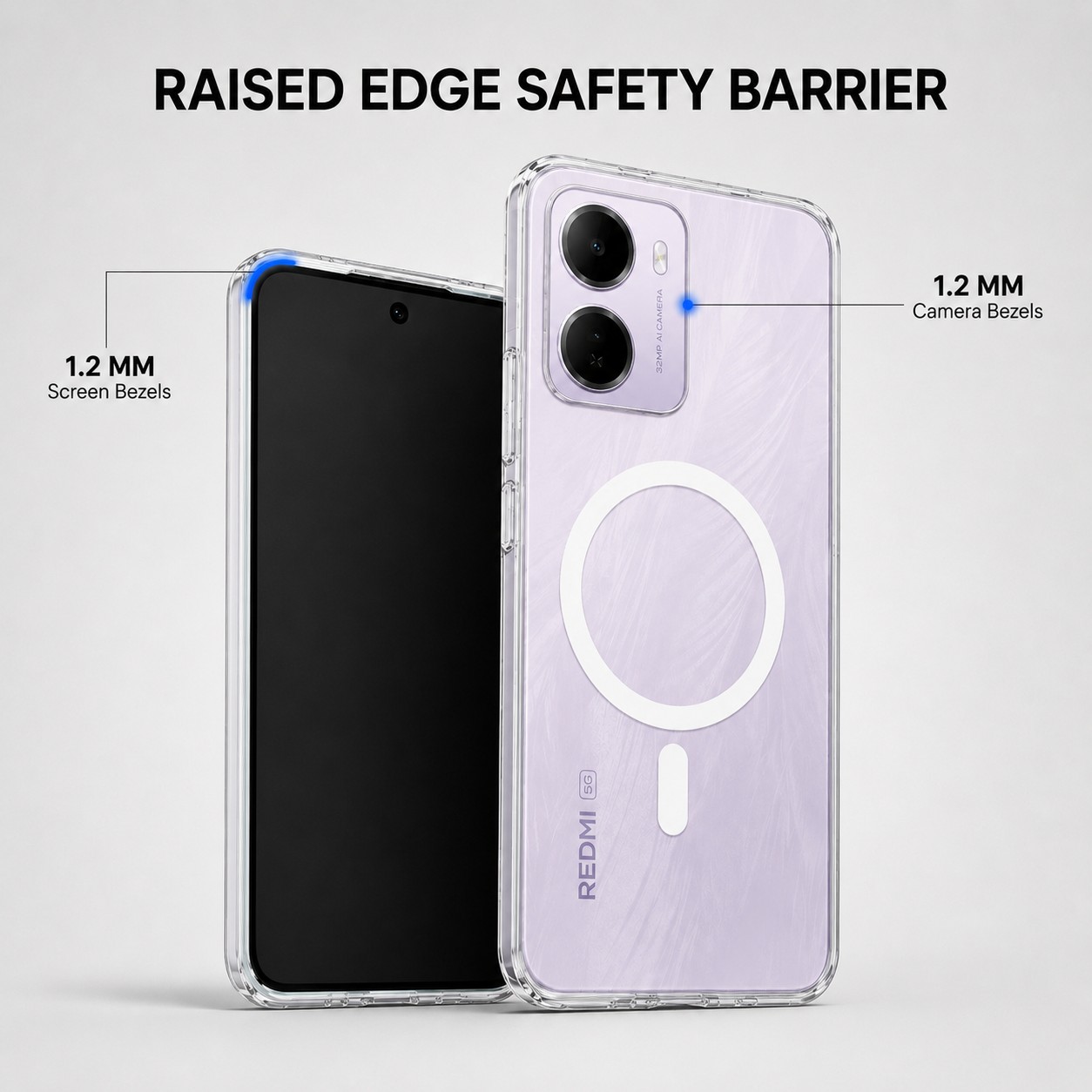 Anti Yellow Magsafe Clear Case - REDMI 15 A (5G)
