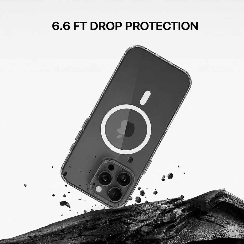 Anti Yellow Magsafe Clear Case - Iphone 15 Pro