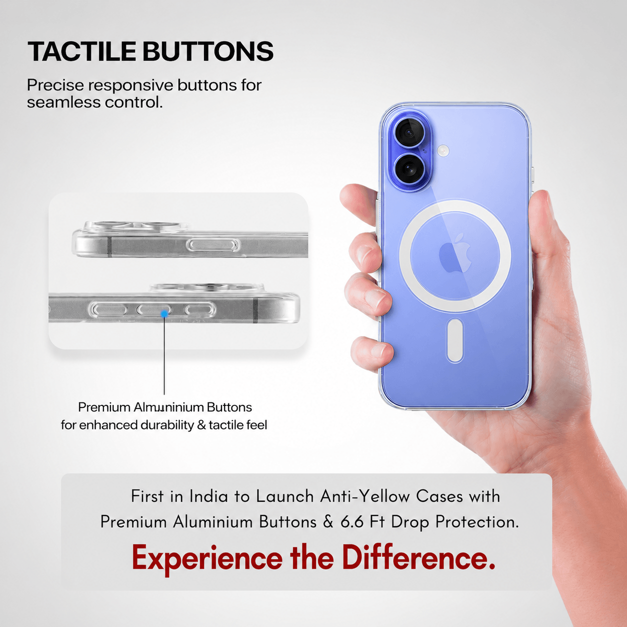Anti Yellow Magsafe Clear Case - Iphone 16