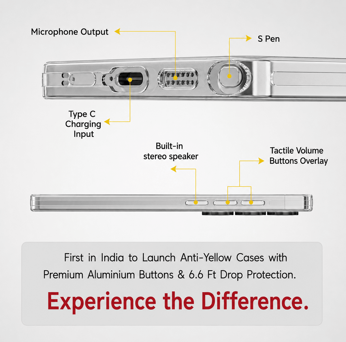 Anti Yellow Magsafe Clear Case Samsung - Galaxy S26 Ultra