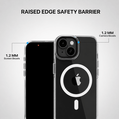 Anti Yellow Magsafe Clear Case - Iphone 15