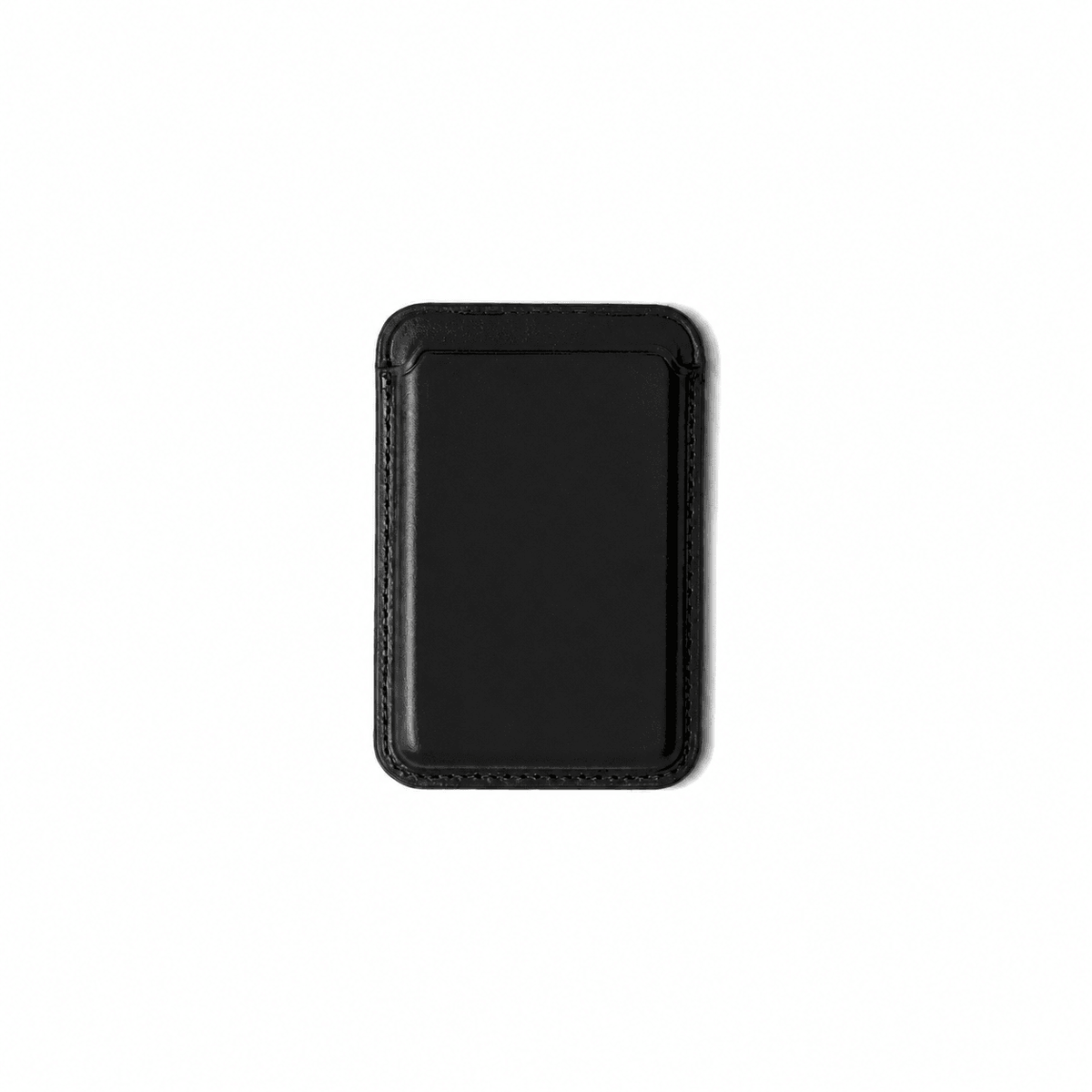 Signature Leather Magsafe Wallet for Iphone ( Black)