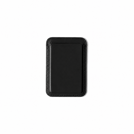 Signature Leather Magsafe Wallet for Iphone ( Black)