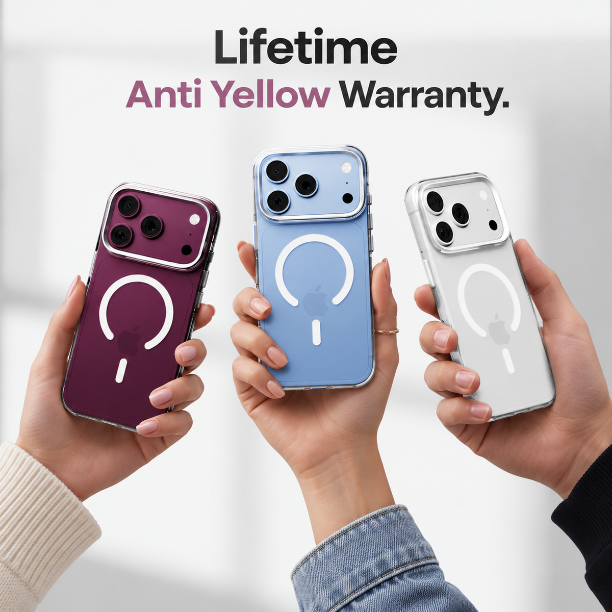 Anti Yellow Magsafe Clear Case - Iphone 18 Pro