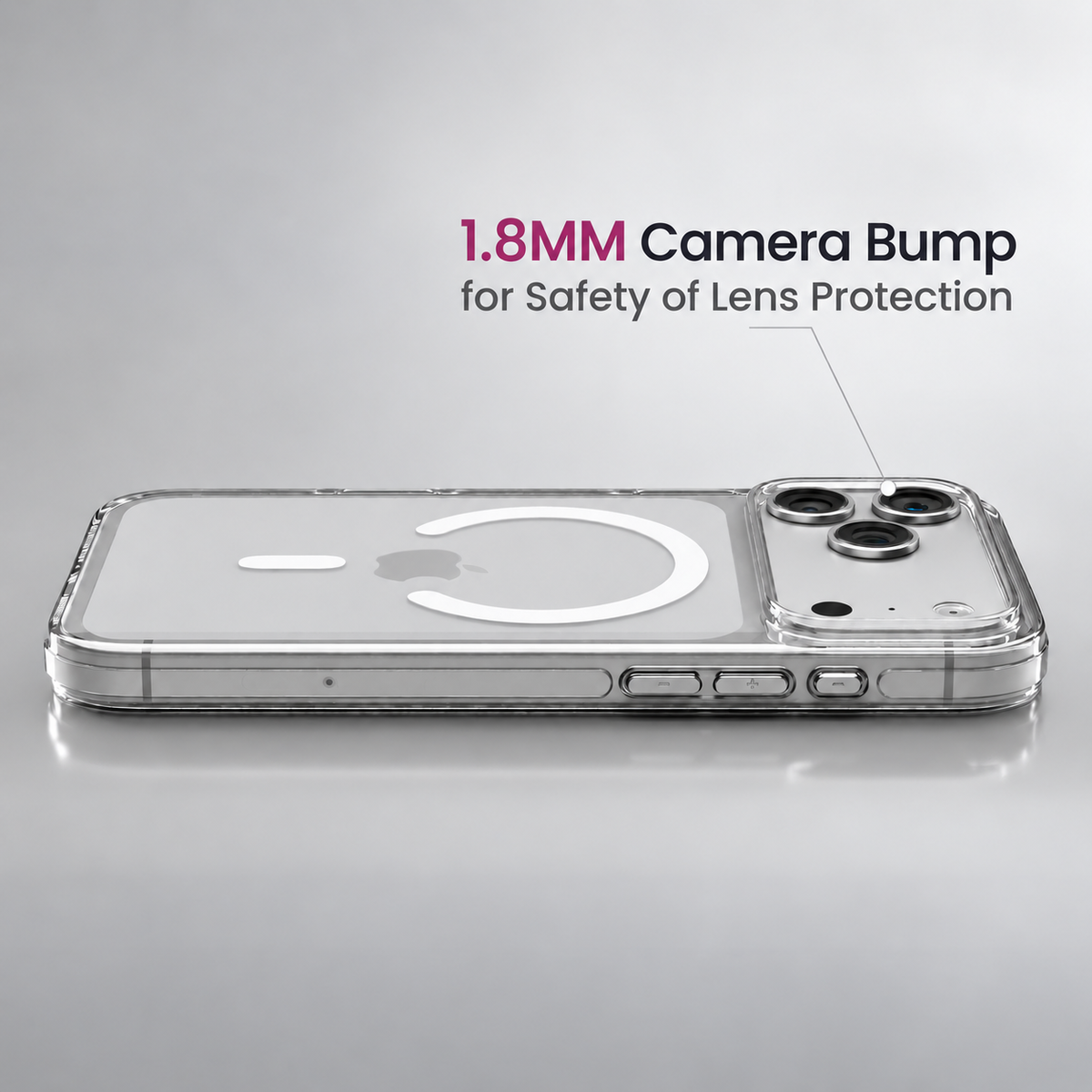 Anti Yellow Magsafe Clear Case - Iphone 17 Pro Max