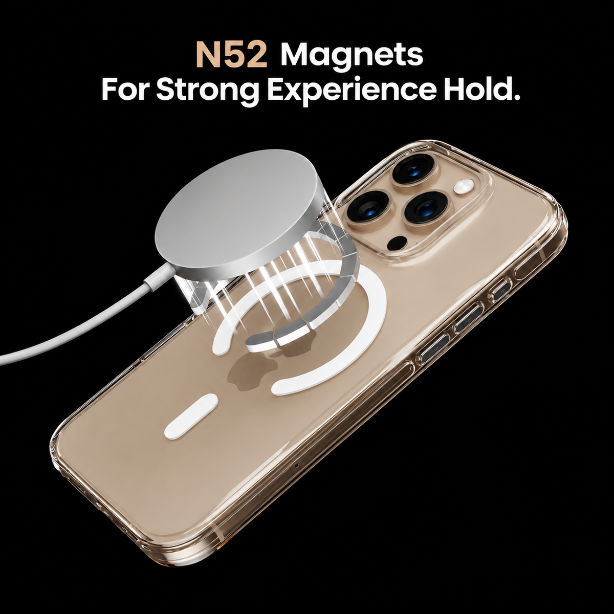 Anti Yellow Magsafe Clear Case- Iphone 16 Pro Max