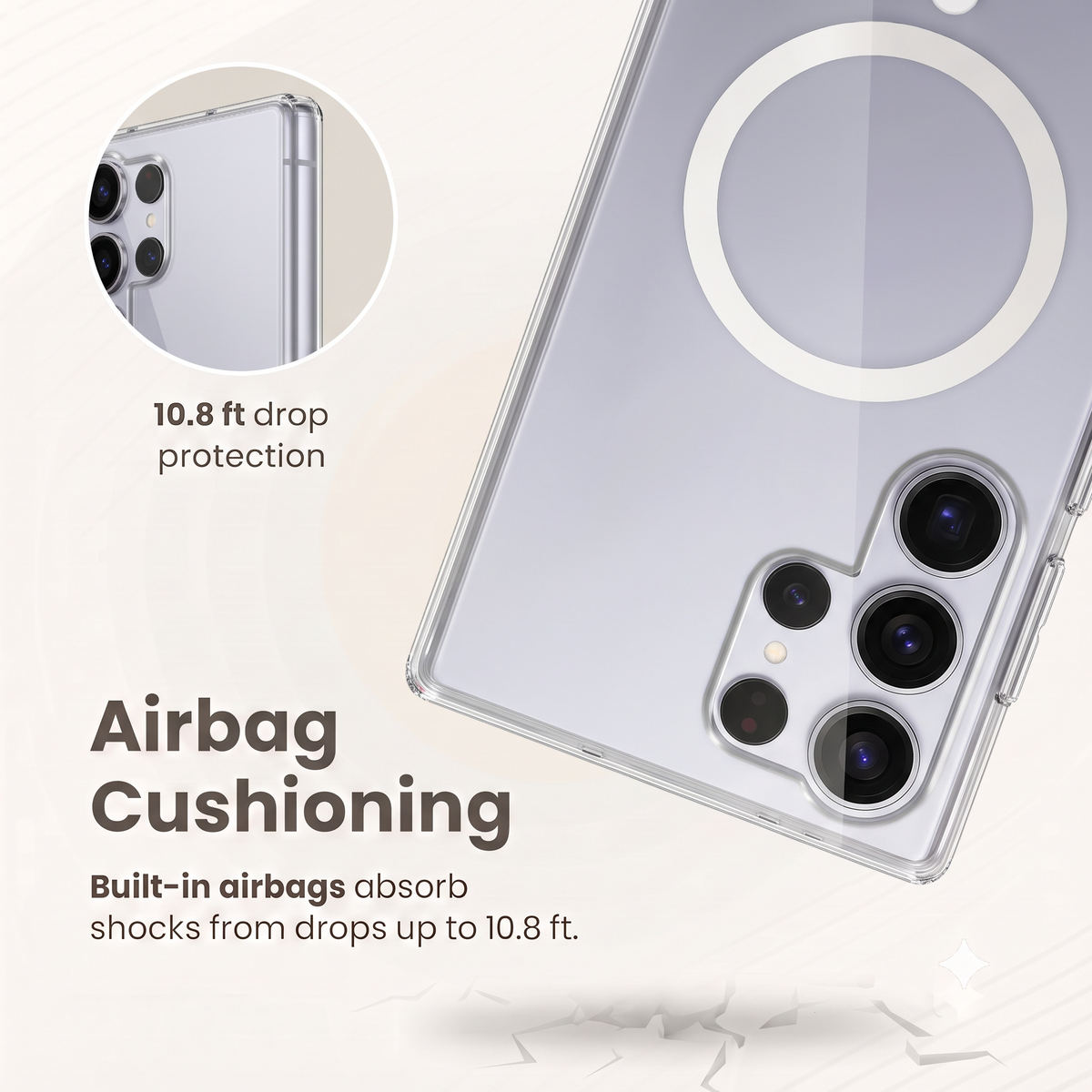 Casence Luxe Airpro Case-Samsung S25 ULTRA