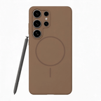 Anti Dust Magsafe Silicone Case - Samsung S25 Ultra (Brown)