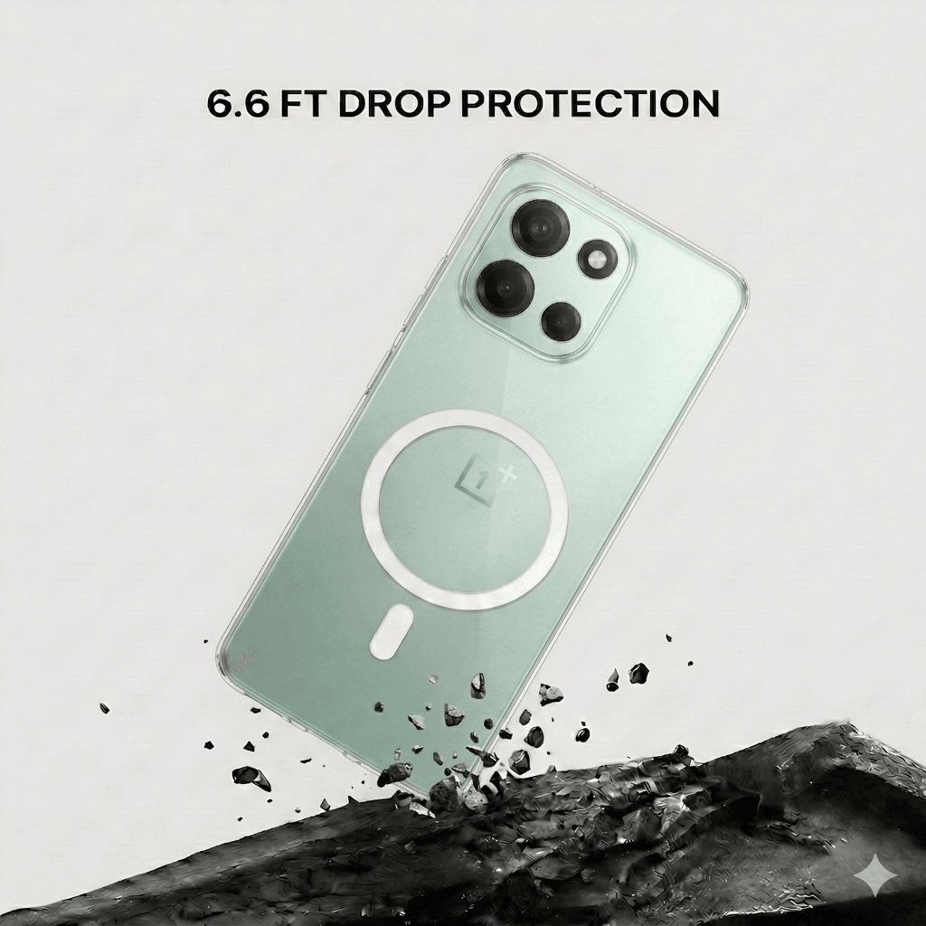 Anti Yellow Magsafe Clear Case - One Plus NORD 6