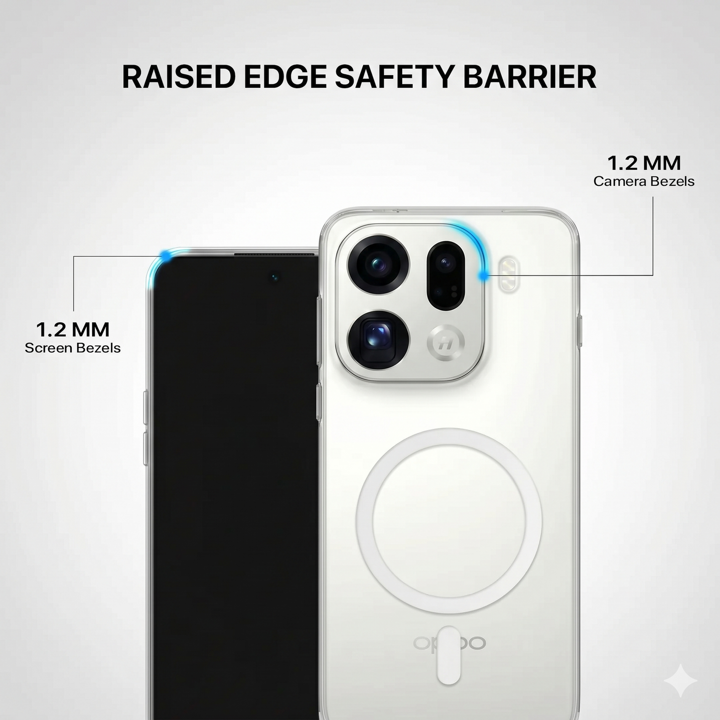 Anti Yellow Magsafe Clear Case - OPPO FIND X9 PRO