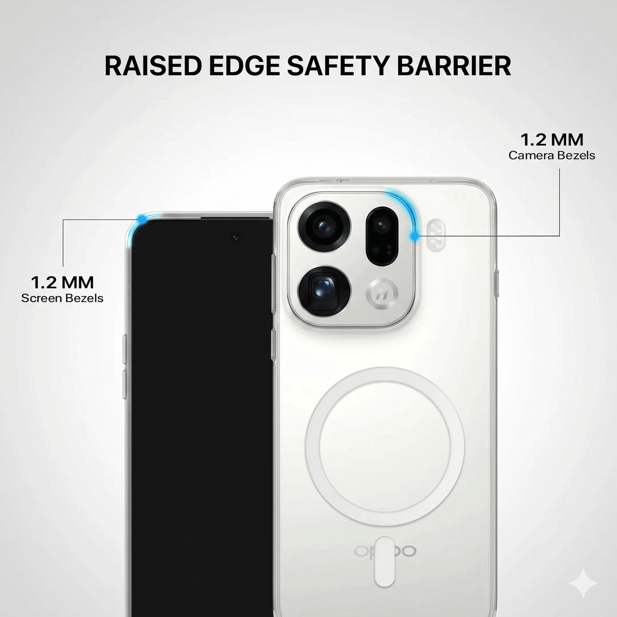 Anti Yellow Magsafe Clear Case - OPPO FIND X9 PRO