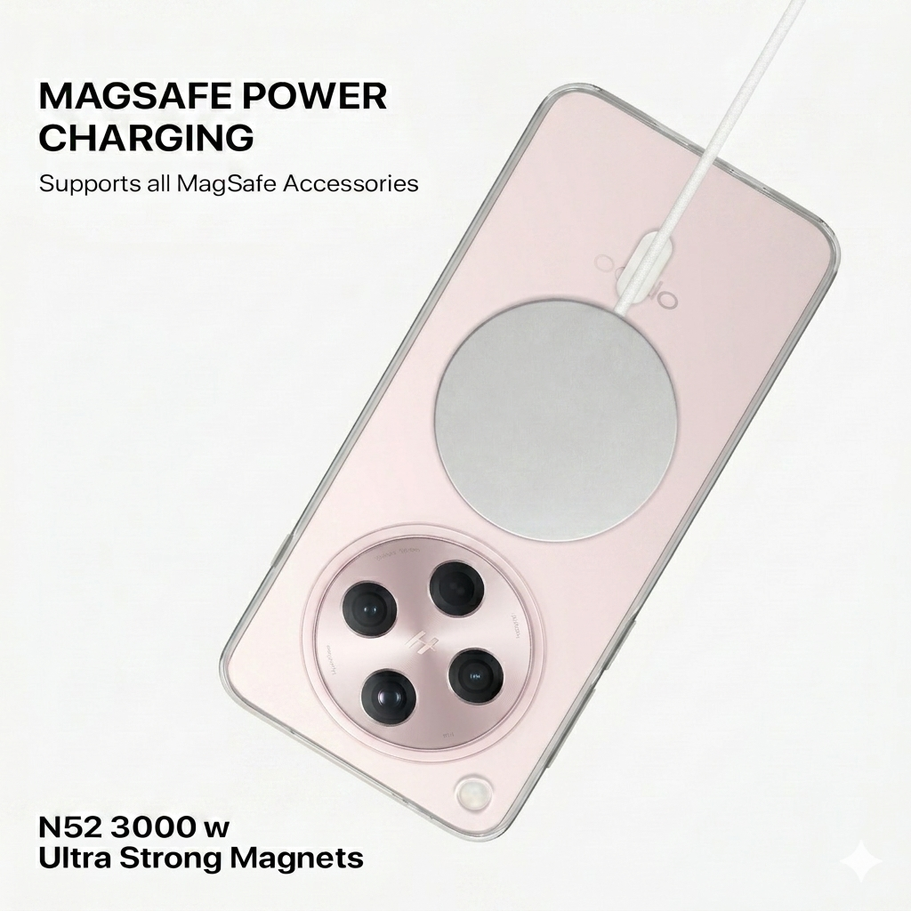 Anti Yellow Magsafe Clear Case - OPPO FIND X8