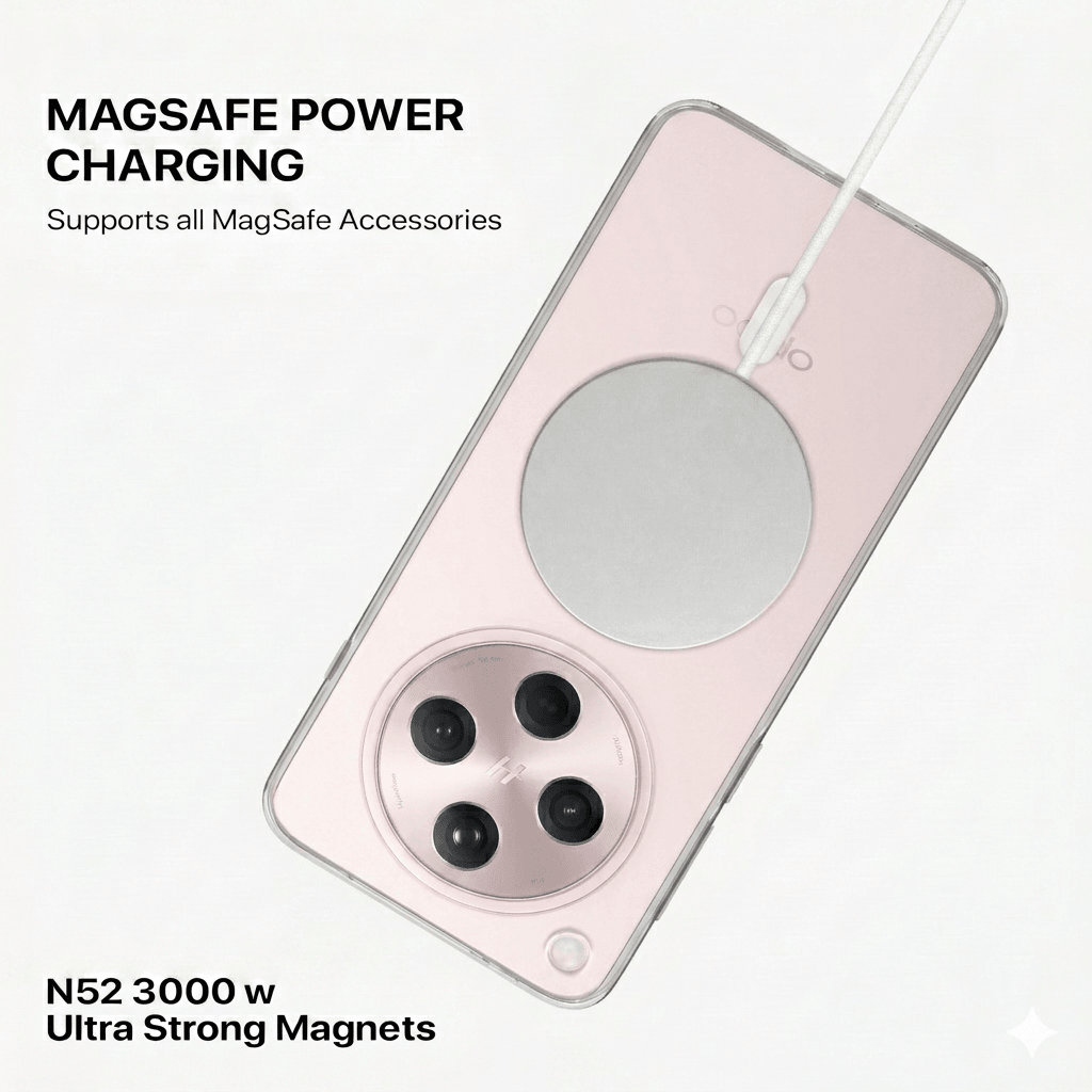 Anti Yellow Magsafe Clear Case - OPPO FIND X8