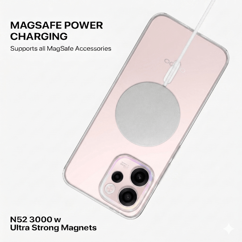 Anti Yellow Magsafe Clear Case - OPPO RENNO 15C