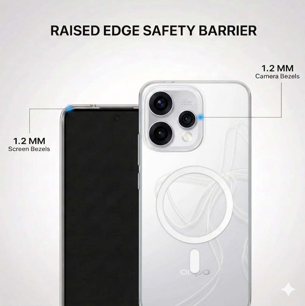Anti Yellow Magsafe Clear Case - OPPO RENNO 15 PRO MINI