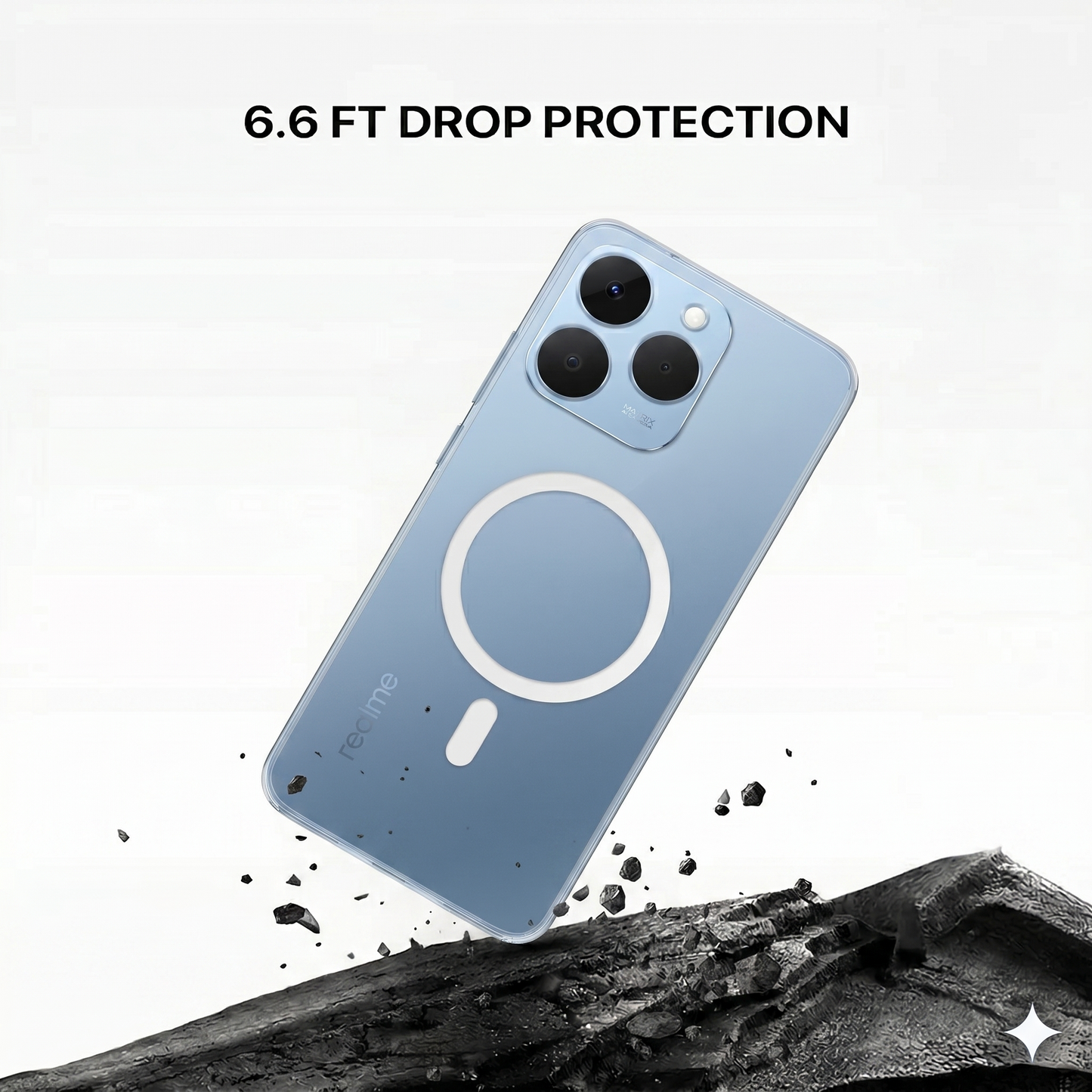 Anti Yellow Magsafe Clear Case - REALME 15T 5G