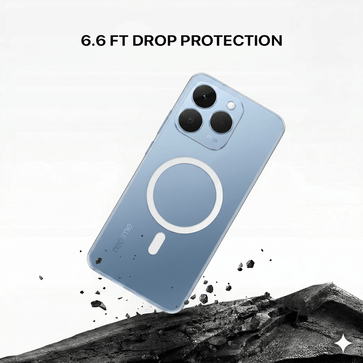 Anti Yellow Magsafe Clear Case - REALME 15T 5G