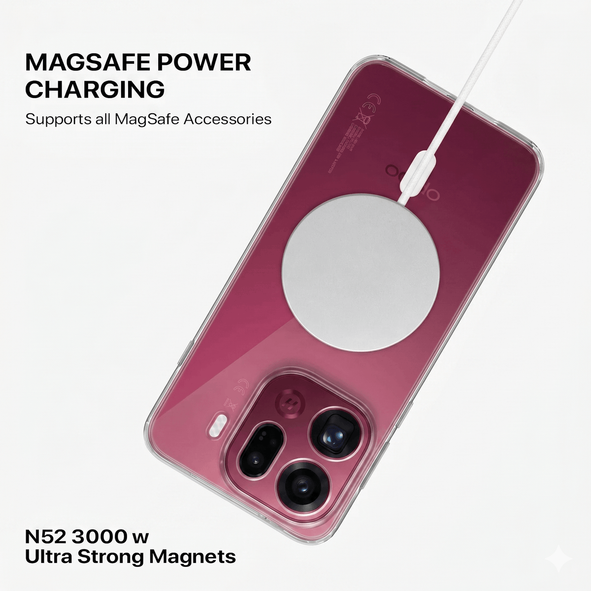 Anti Yellow Magsafe Clear Case - OPPO FIND X9