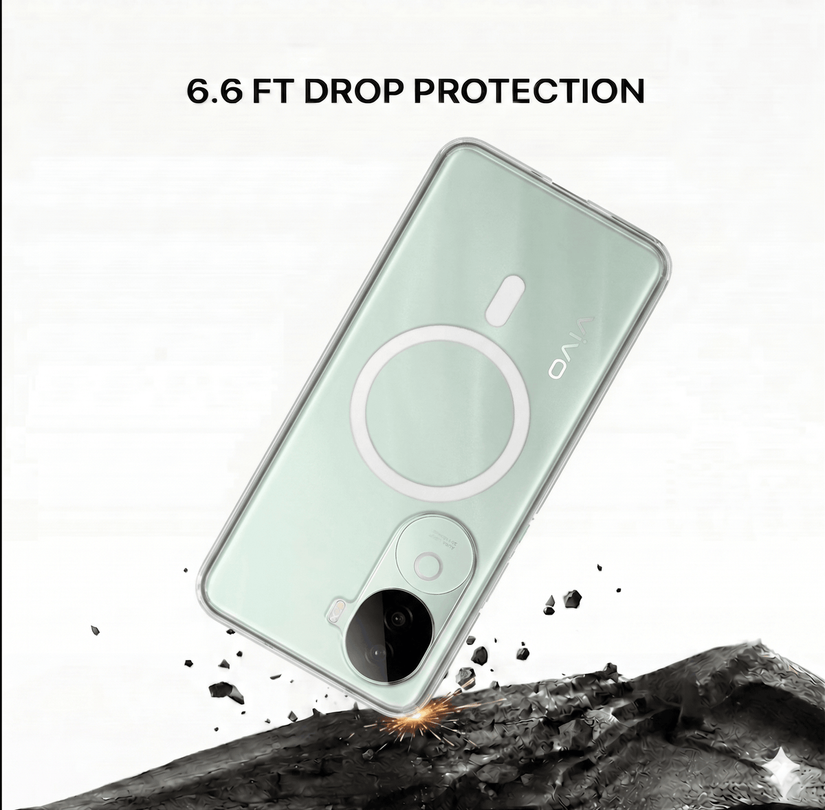 Anti Yellow Magsafe Clear Case - VIVO V40E