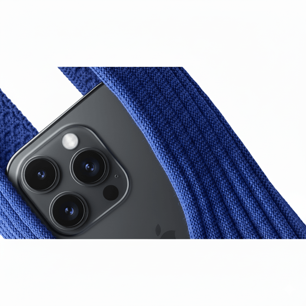 Iphone Pocket 3D Knitted ( Sapphire Blue )