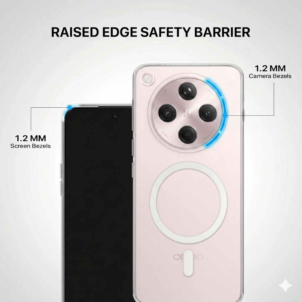 Anti Yellow Magsafe Clear Case - OPPO FIND X8