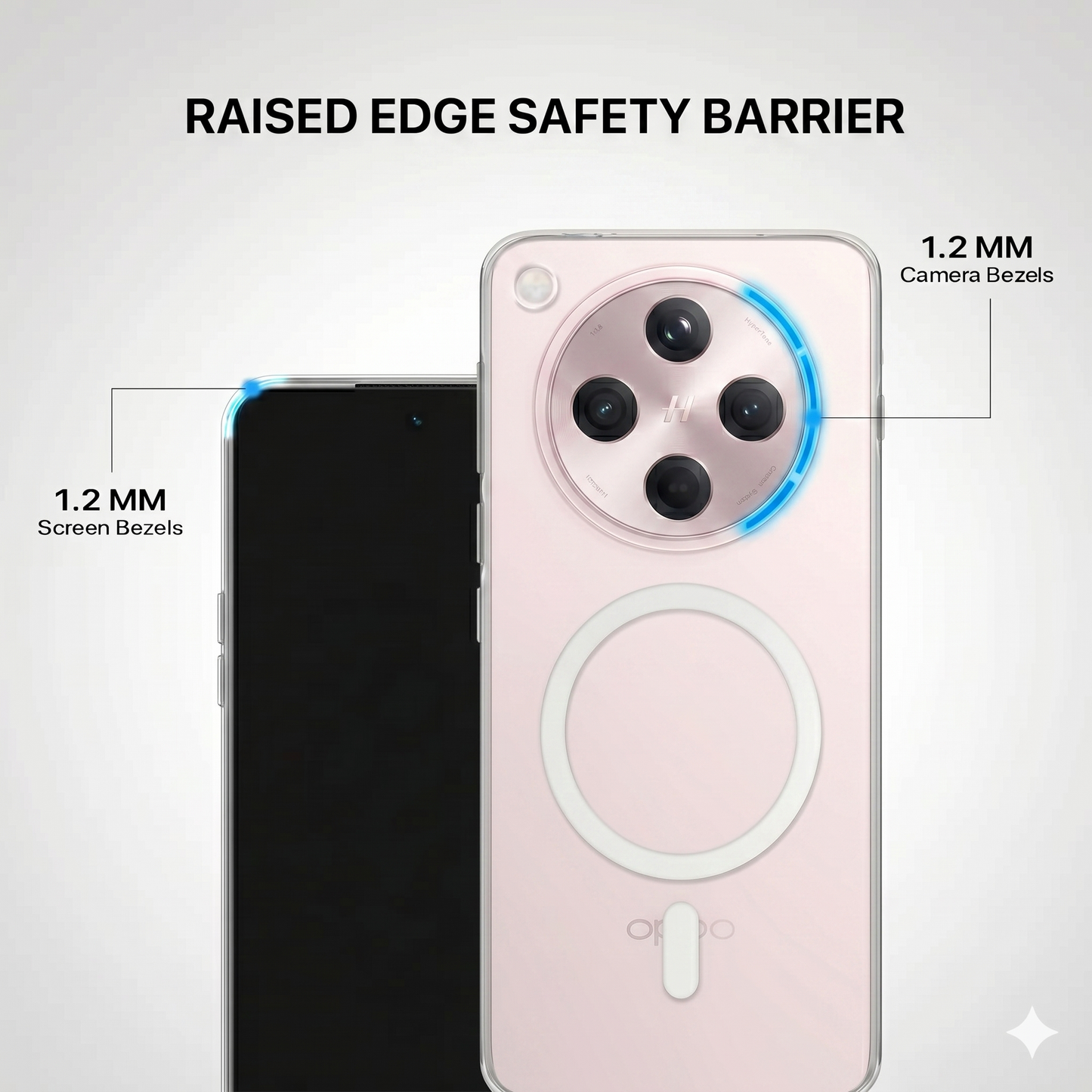 Anti Yellow Magsafe Clear Case - OPPO FIND X8