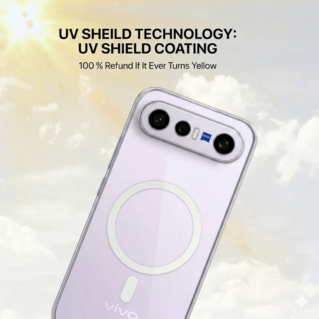 Anti Yellow Magsafe Clear Case - VIVO X300 FE