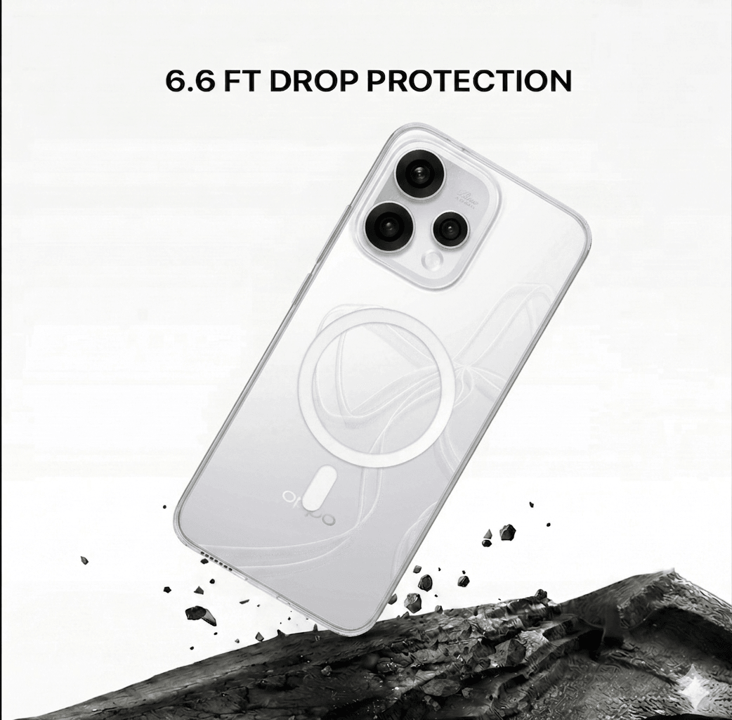 Anti Yellow Magsafe Clear Case - OPPO RENNO 15