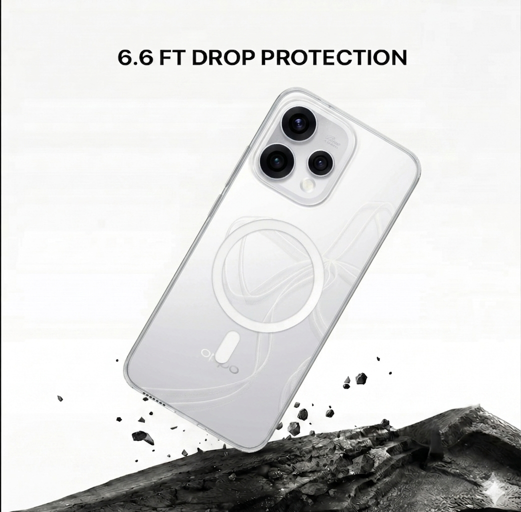 Anti Yellow Magsafe Clear Case - OPPO RENNO 15 PRO MINI
