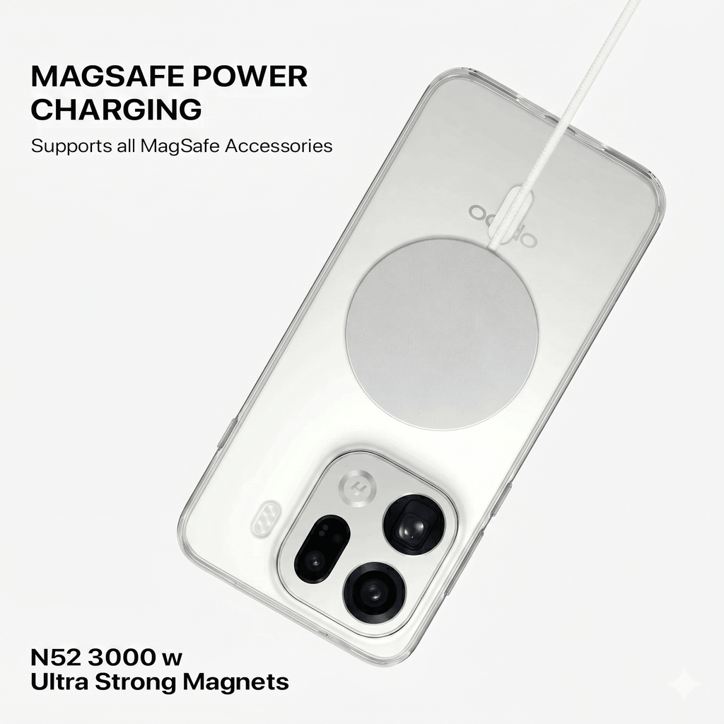 Anti Yellow Magsafe Clear Case - OPPO FIND X9 PRO