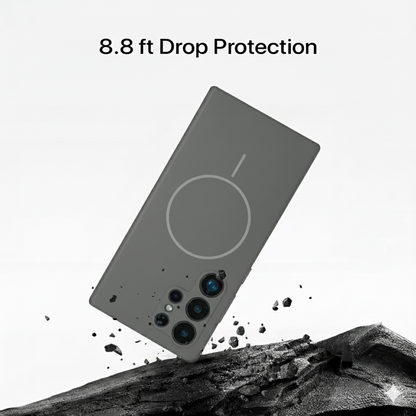 Anti Dust Magsafe Silicone Case - Samsung S23 Ultra (Grey)