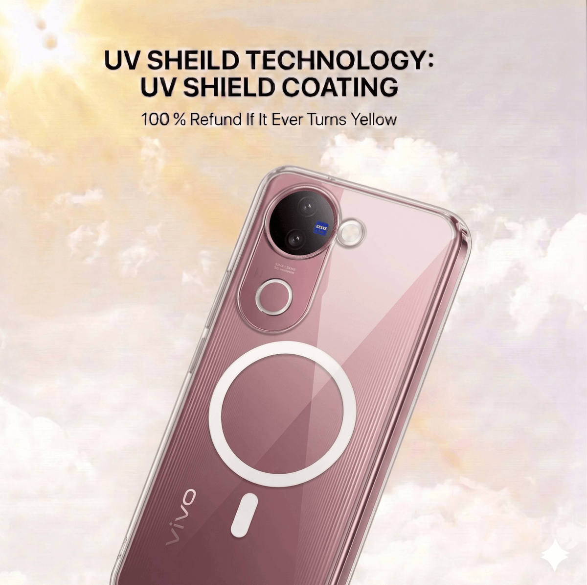Anti Yellow Magsafe Clear Case - VIVO V50