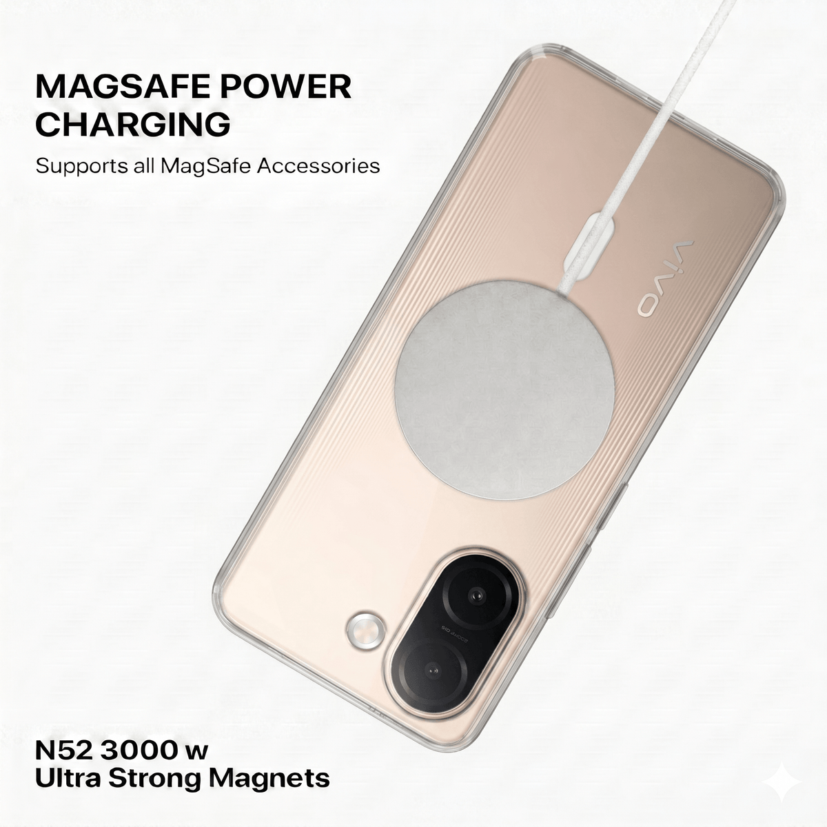 Anti Yellow Magsafe Clear Case - VIVO V60