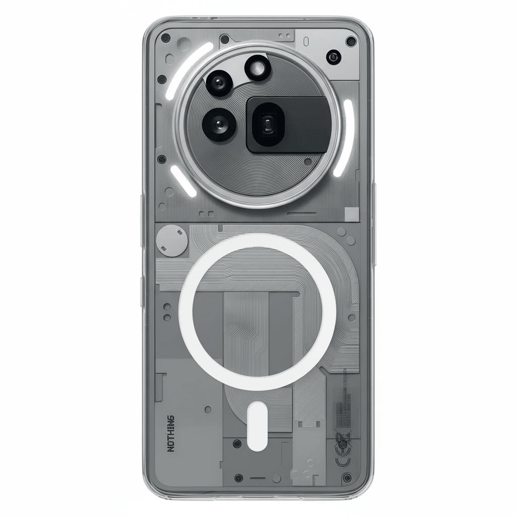 Anti Yellow Magsafe Clear Transparent Case - Nothing (PH 3A PRO )