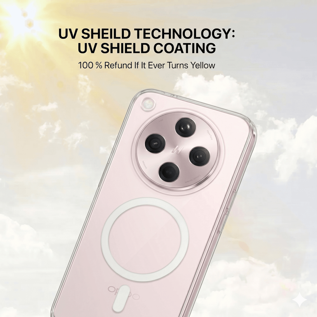 Anti Yellow Magsafe Clear Case - OPPO FIND X8