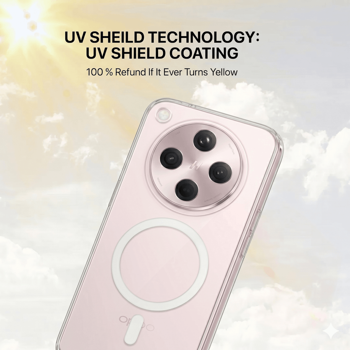 Anti Yellow Magsafe Clear Case - OPPO FIND X8
