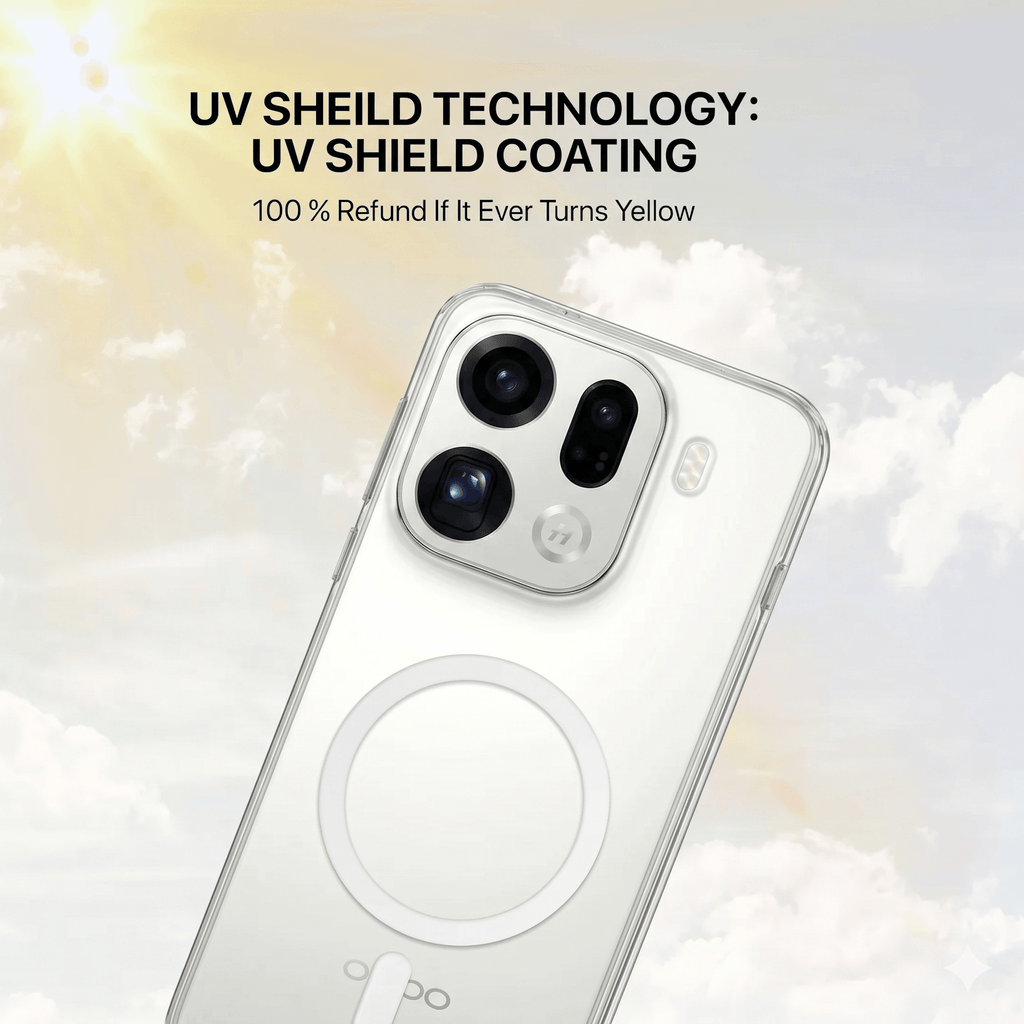Anti Yellow Magsafe Clear Case - OPPO FIND X9 PRO