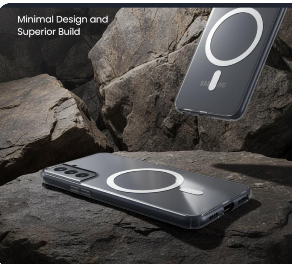 Anti Yellow Magsafe Clear Case Samsung -  Samsung Galaxy S21 FE