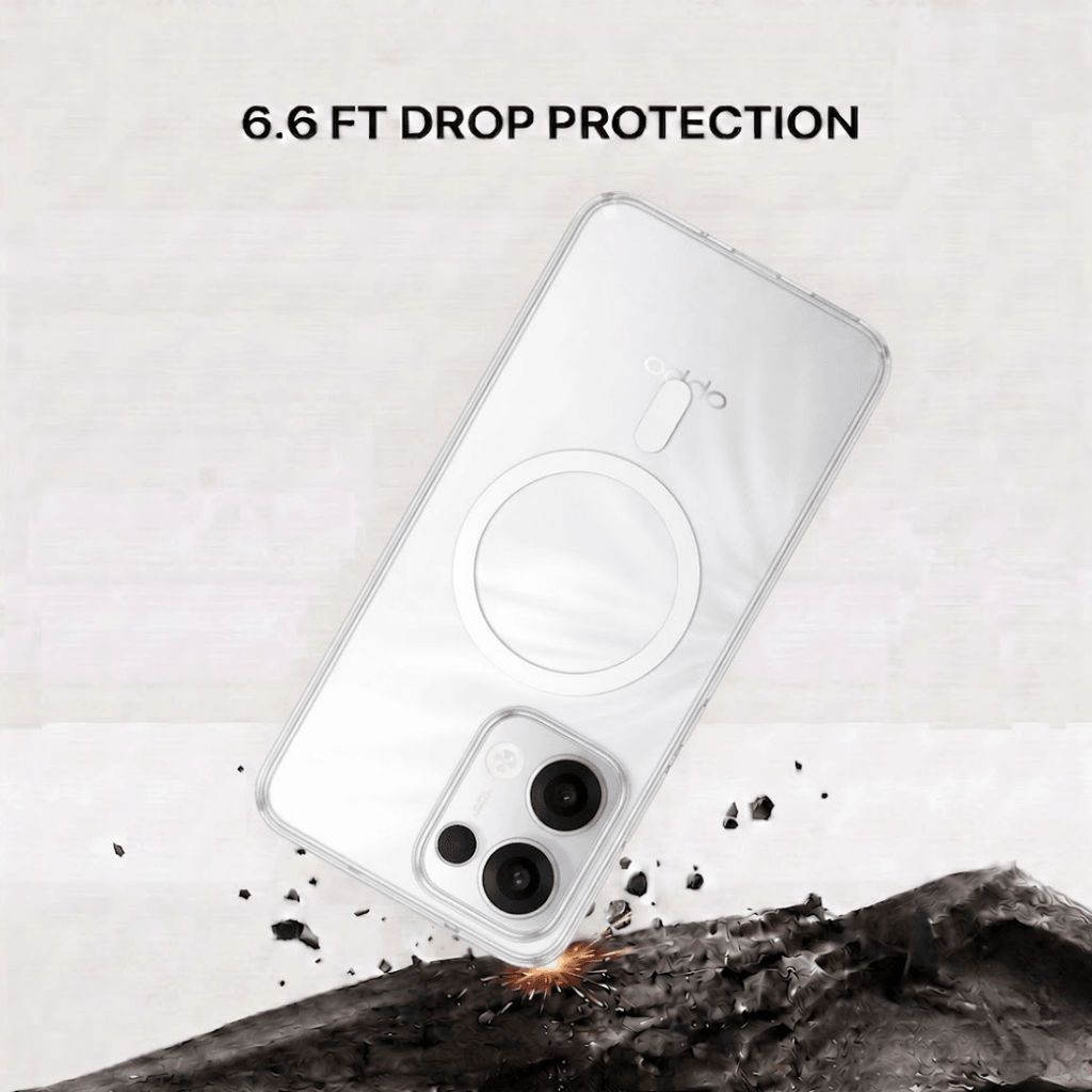 Anti Yellow Magsafe Clear Case - OPPO RENNO 13