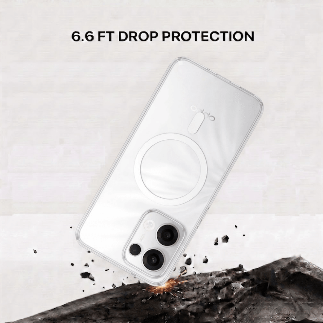 Anti Yellow Magsafe Clear Case - OPPO RENNO 13