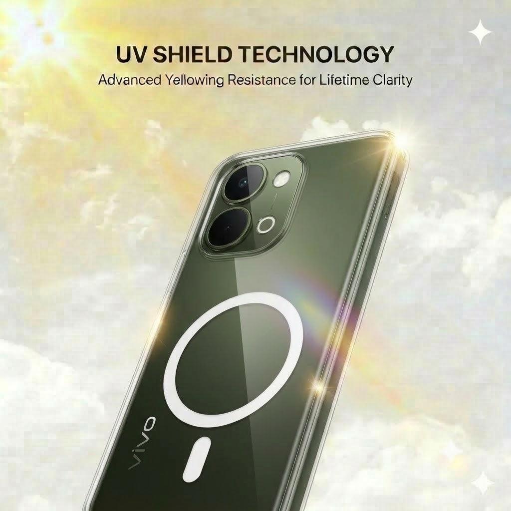 Anti Yellow Magsafe Clear Case - VIVO T5X 5G