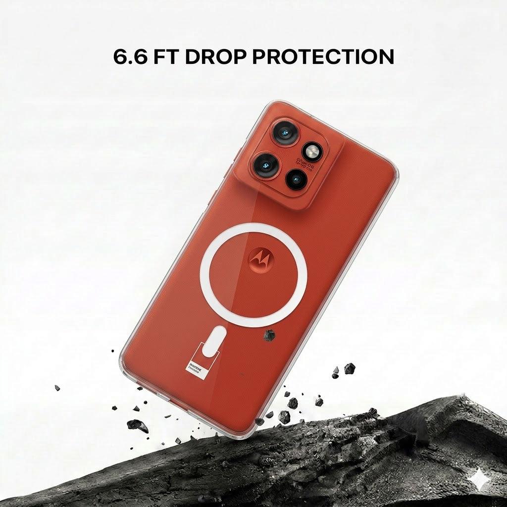 Anti Yellow Magsafe Clear Case - Motorola Edge 50 NEO
